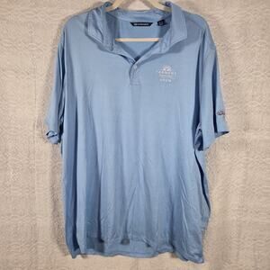 Cutter & Buck Polo Shirt XL Blue Farmers Insurance Open Golf Performance